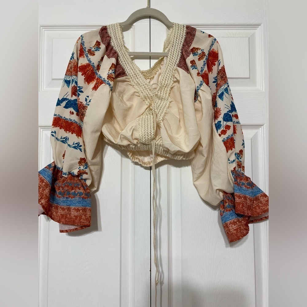 - URSIME Bohemian Floral Women's Top